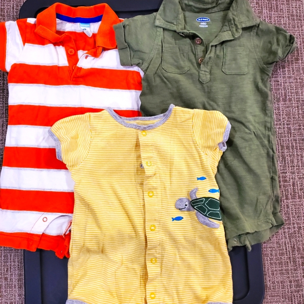 Pack of 3 infant rompers